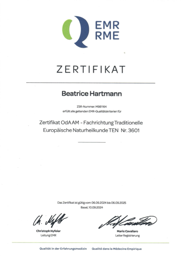 EMR-Zertifikat